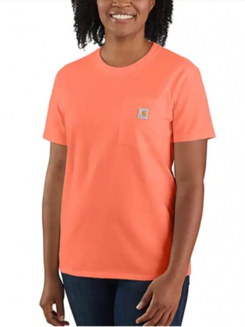 Carhartt women's coral pocket tee, M